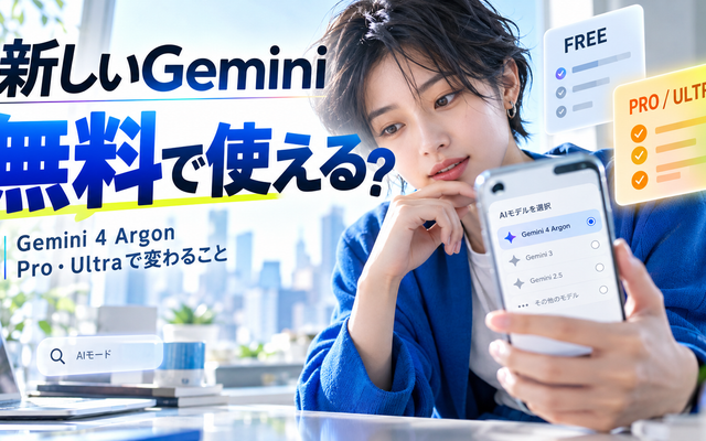 Gemini 4 Argonとは｜使えるのは有料プランだけ
