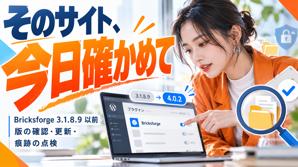 Bricksforge 脆弱性|悪用中、今日確かめる3つのこと