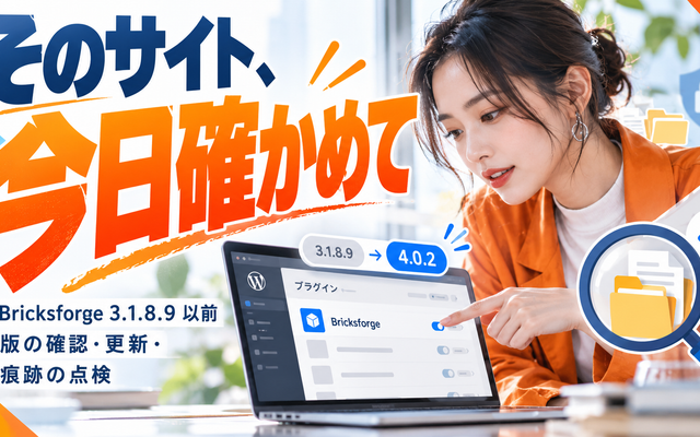 Bricksforge 脆弱性｜悪用中、今日確かめる3つのこと