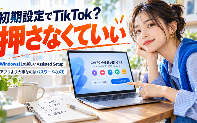 Windows11初期設定のTikTok案内｜入れなくて大丈夫