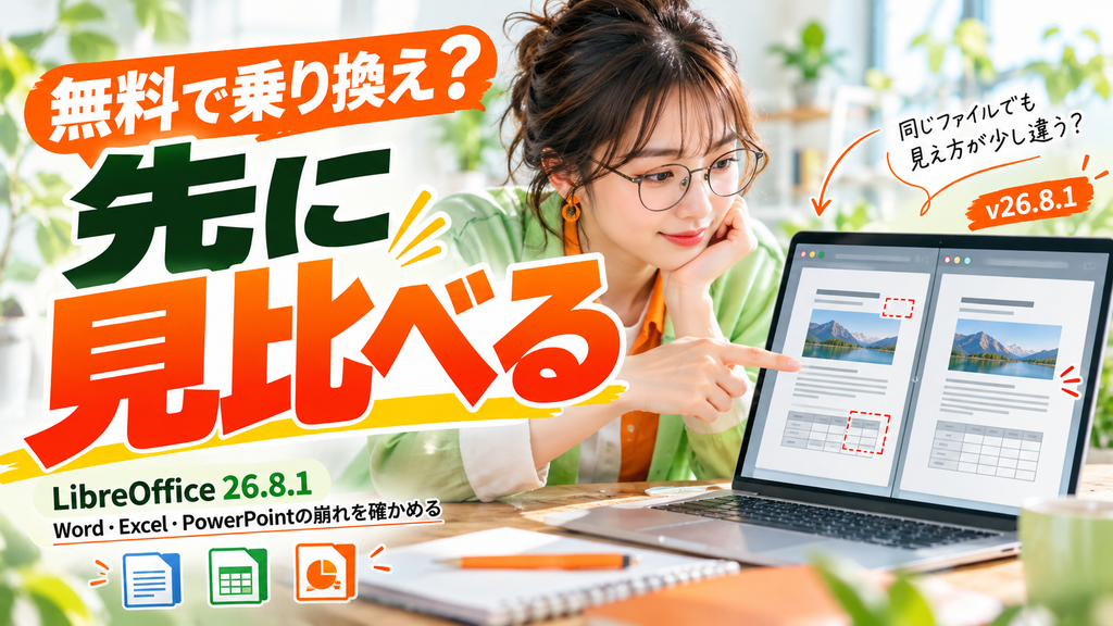 LibreOffice 26.8.1｜乗り換え前に見る互換性