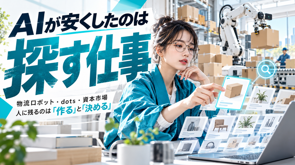 AIの強み｜刺さるのは探す仕事と人手不足の現場