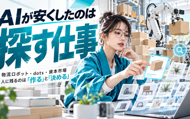AIの強み｜刺さるのは探す仕事と人手不足の現場