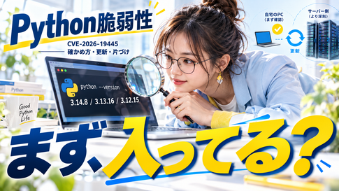Python 脆弱性｜自分のPCに入っているかの確かめ方と更新