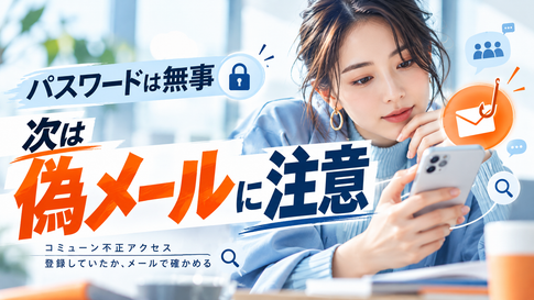 コミューン不正アクセス｜自分が対象か確かめる方法と偽メール対策