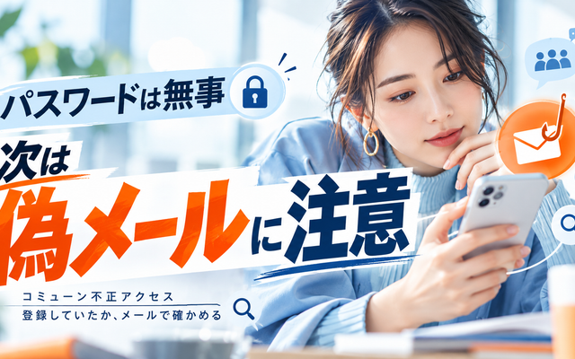 コミューン不正アクセス｜自分が対象か確かめる方法と偽メール対策