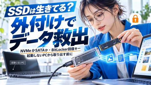 M.2 SSDを外付けにしてデータを取り出す｜USB4ケース