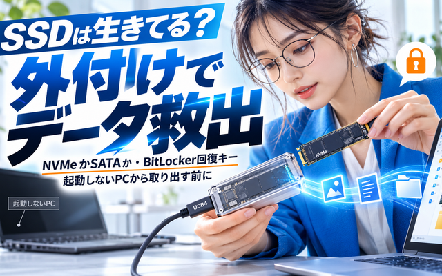 M.2 SSDを外付けにしてデータを取り出す｜USB4ケース