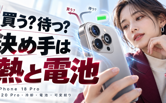 iPhone 18 Pro 買い替え｜変わった4点と待ってよい人