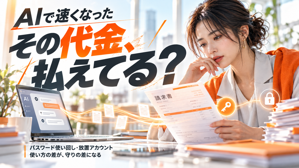 AI活用の落とし穴|速くなった分の代金と守り方