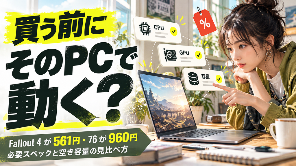 Fallout 4 セール561円|今のPCで動くか確かめる