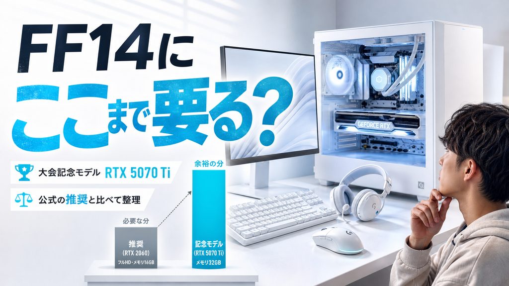 FF14推奨PCの大会記念モデルは誰向け?|必要スペックから整理