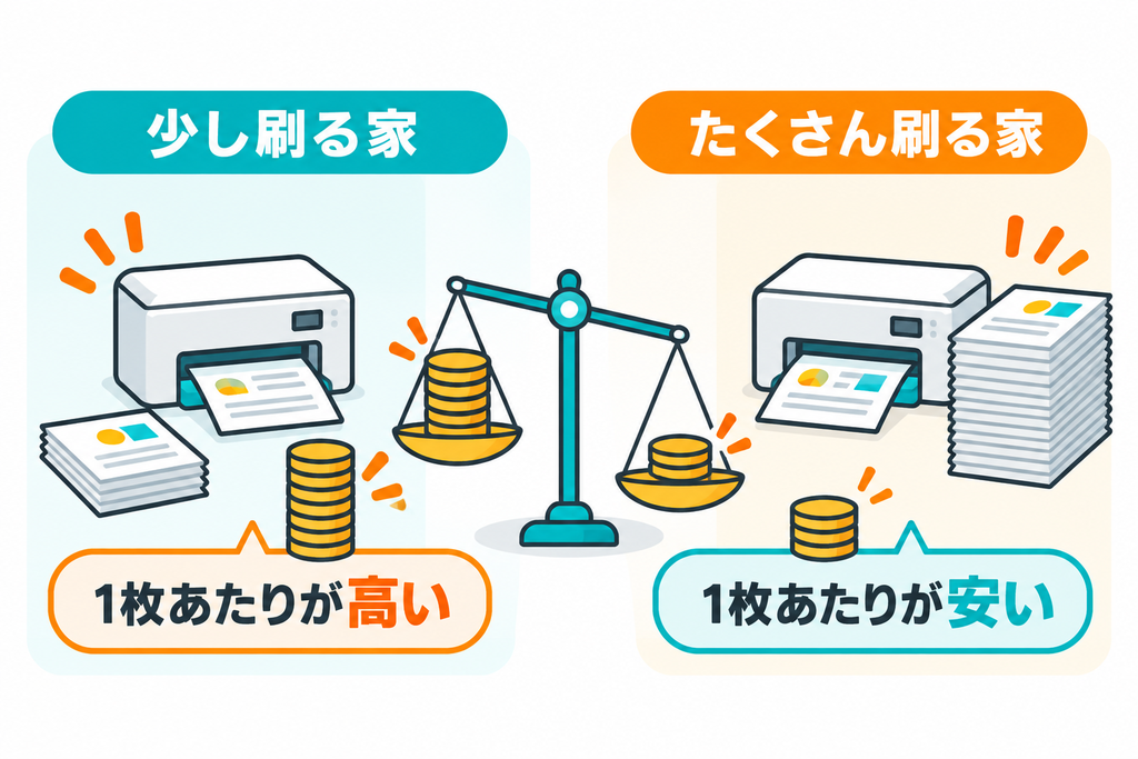 エプソン ReadyPrintは誰が得? 1 枚あたりで比べる損得ライン