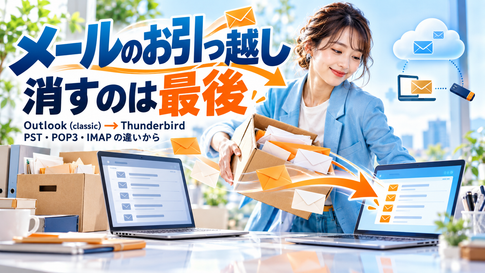 OutlookからThunderbirdへ移行する順番と注意点