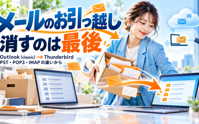 OutlookからThunderbirdへ移行する順番と注意点