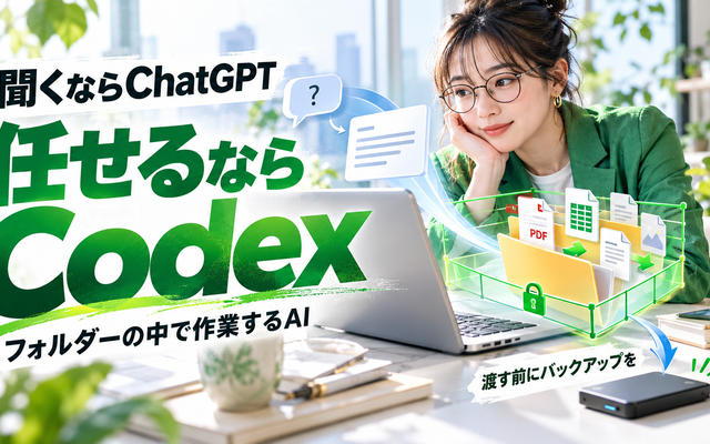 Codex 使い方入門｜ChatGPTとの違いと任せる前の注意