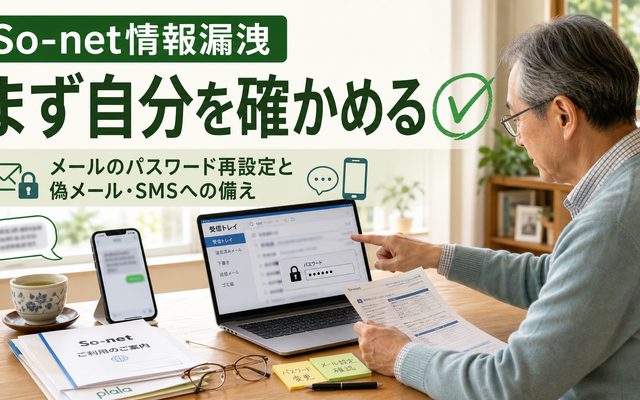 So-net情報漏洩｜自分が対象か確かめる方法とメールの再設定