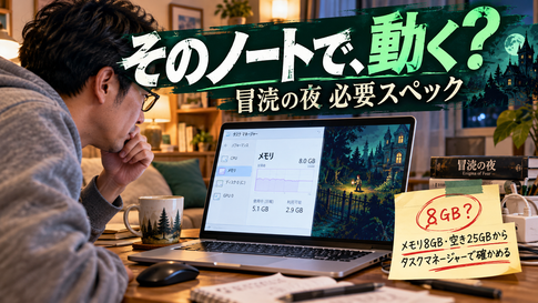 冒涜の夜 必要スペック｜今のPCで遊べるか確かめる