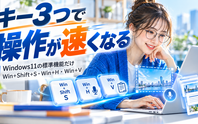 Windows11で標準だけで操作が速くなる手順7選