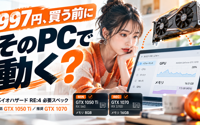 バイオハザード RE:4 必要スペック｜997円で買う前に確認