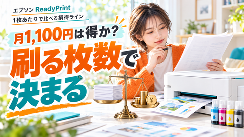 エプソン ReadyPrintは得か｜月1,100円の損得ライン