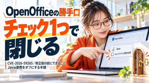 OpenOffice 脆弱性｜修正版が出る前にJava連携をオフ